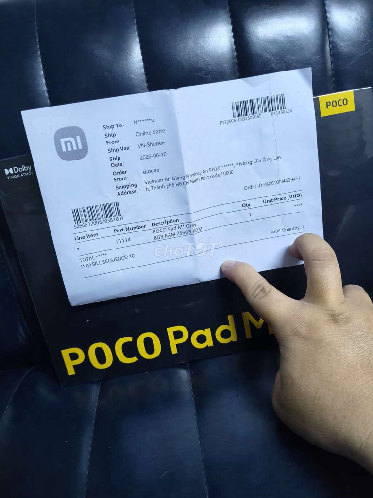 Xiaomi Poco Pad M1 12.1 inch 8GB/256GB Xám. Mua bán Máy tính bảng tại Quận 1 Tp Hồ Chí Minh được đăng bởi Toàn thắng sĩ mobi hình 1
