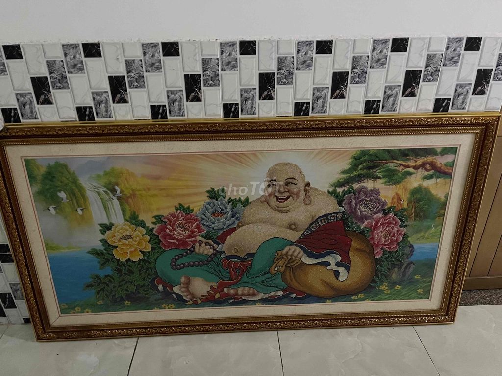 Tranh ghép đá Phật Di Lặc. Mua bán Đồ sưu tầm, đồ cổ tại Quận Cái Răng Cần Thơ được đăng bởi Hoang Anh Tran hình 1
