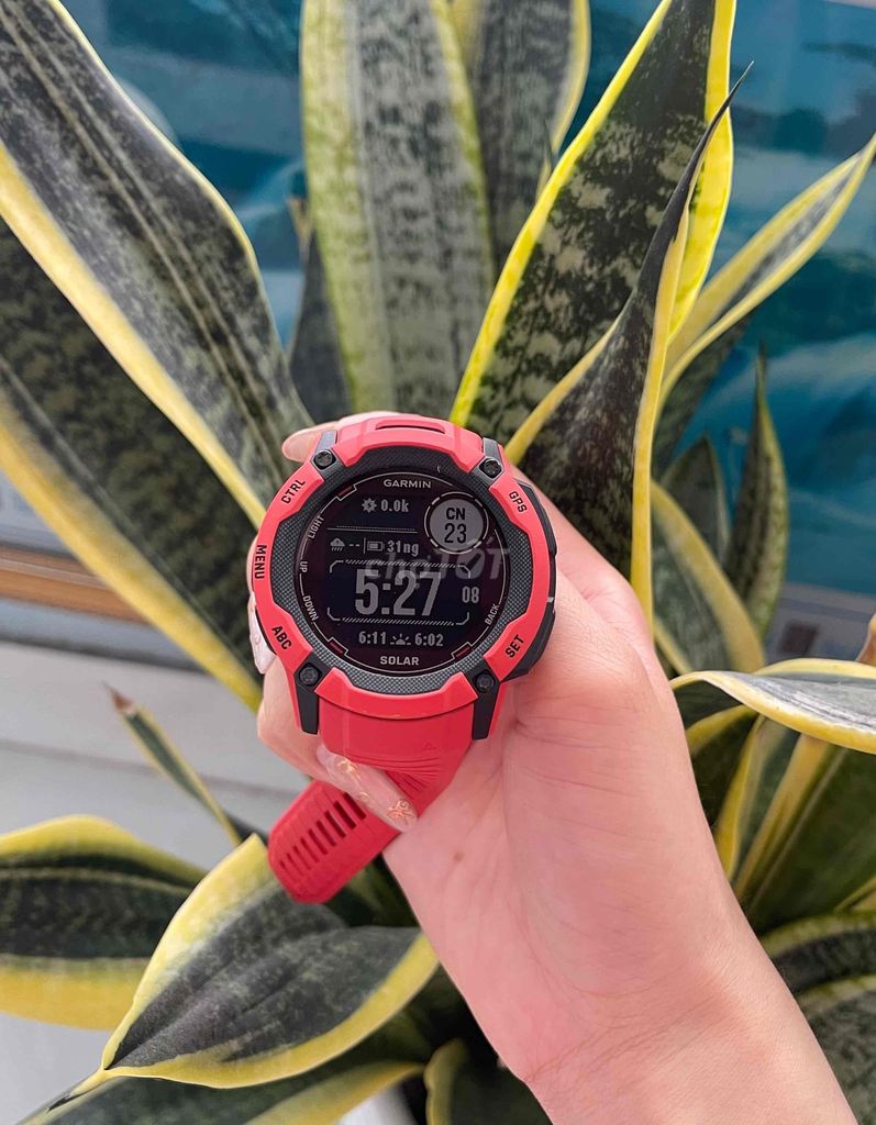 Đồng hồ Garmin Instinct 2X Solar - FPT- Flame Red