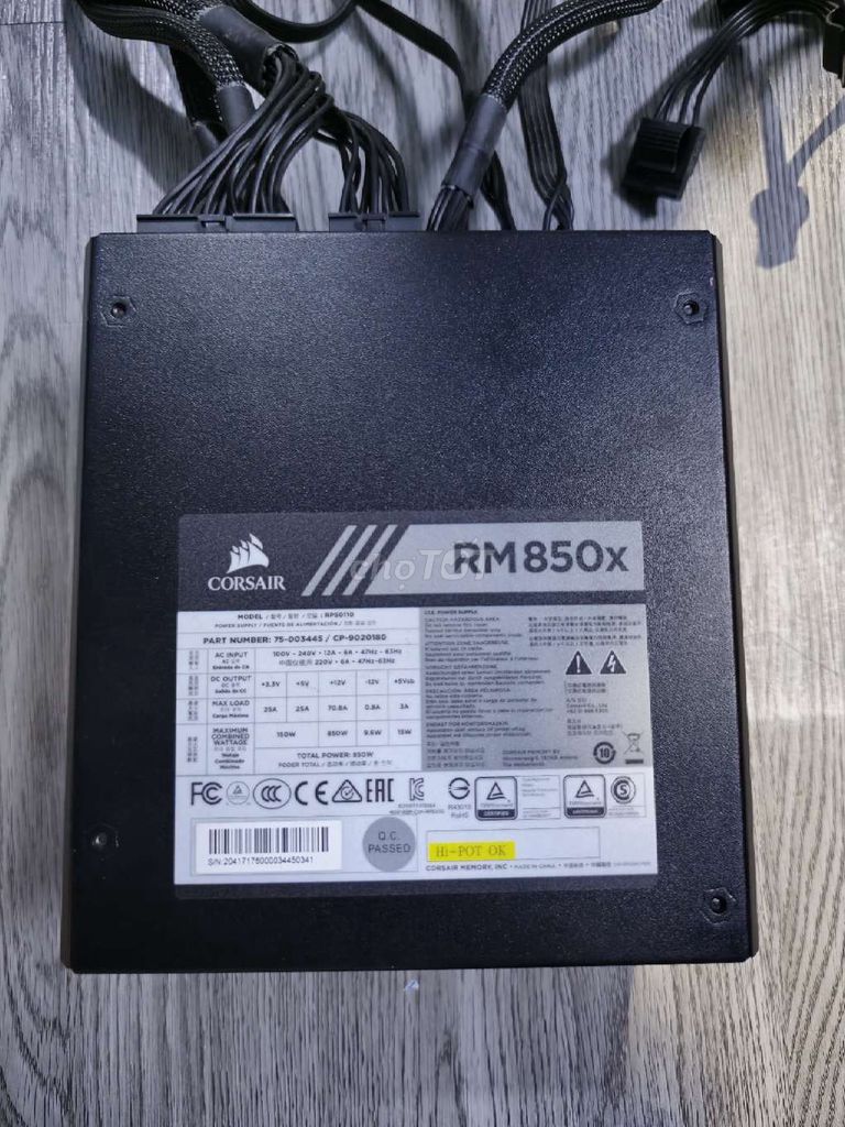 Nguồn Corsair RM850X 80 Plus Gold Full Module