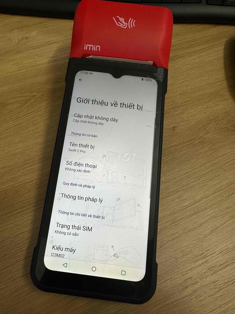 MÁY POS BÁN HÀNG IMIN SWIFT 2 PRO (4G-32G-NFC)