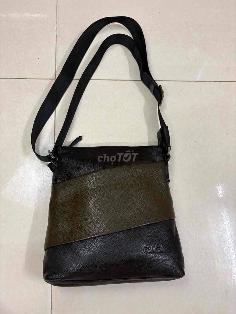 Túi đeo chéo CAMEL Da thật Nam Đen. Mua bán Túi xách tại Huyện Đông Anh Hà Nội được đăng bởi Bill Brand hình 1