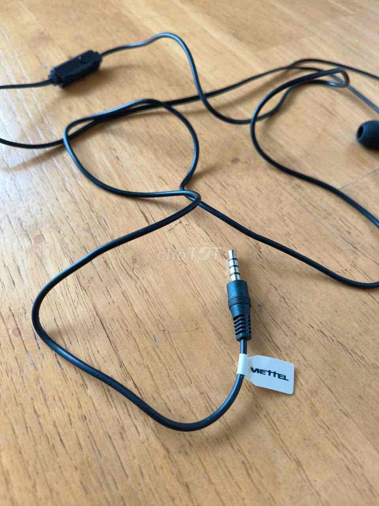 Tai nghe Viettel Jack 3.5mm có mic Đen. Mua bán Tivi, Âm thanh tại Quận 12 Tp Hồ Chí Minh được đăng bởi Tên chưa cung cấp hình 1