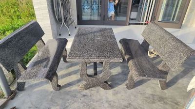 Bàn Ghế Đá Mài Vuông Và Tròn. Mua bán Bàn ghế tại Quận Ngũ Hành Sơn Đà Nẵng được đăng bởi rin