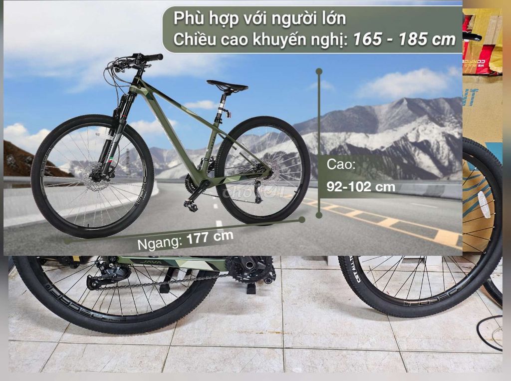 Xe đạp JAVA 650B-Vetta-27S-A ,Sườn cacbon siêu nhẹ. Mua bán Xe đạp tại Quận 1 Tp Hồ Chí Minh được đăng bởi KIM Merchant hình 5