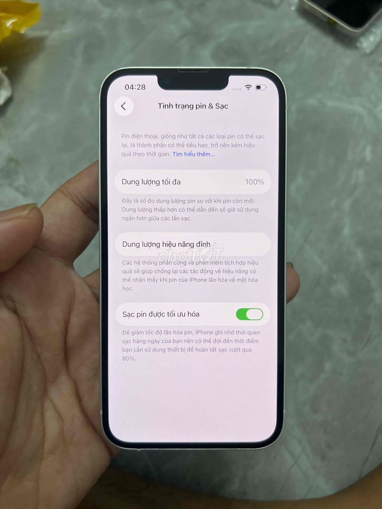 Apple iPhone 13 256GB Trắng Quốc tế zin đẹp. Mua bán Điện thoại tại Huyện Kim Sơn Ninh Bình được đăng bởi Keng  hình 1