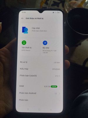 Oppo Reno 3 128GB Đen Đã sử dụng