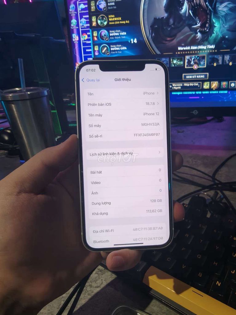 Ip 12 128 ios 18 đẹp bảo hành 1 tháng. Mua bán Điện thoại tại Quận Hoàng Mai Hà Nội được đăng bởi Jacking Son hình 1