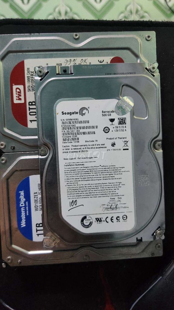 3 Ổ cứng HDD Seagate Barracuda 1TB. Mua bán Linh kiện (RAM, Card...) tại Thành phố Tây Ninh Tây Ninh được đăng bởi tèo hình 1