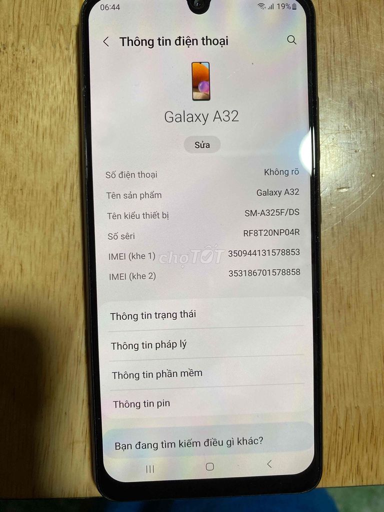 Samsung Galaxy A32 Xám. Mua bán Điện thoại tại Huyện Hóc Môn Tp Hồ Chí Minh được đăng bởi TRẦN HOÀNG MINH HIỀN hình 1