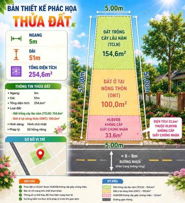 Đất Mặt Tiền thổ cư - Quốc Lộ 13 chỉ với 550 triệu 256m2