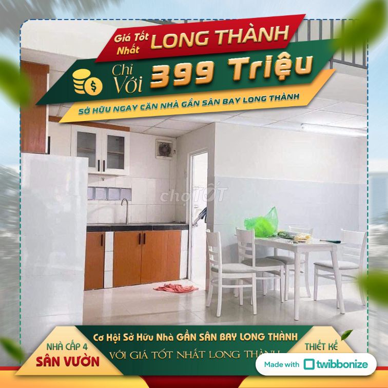 Chỉ cần 399 tr sở hữu nhà sổ riêng gần KCN Lộc An - Long Thành
