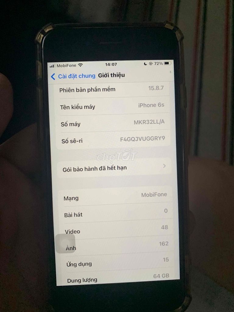 Apple iPhone 6s 64GB Đã qua sử dụng 96%. Mua bán Điện thoại tại Quận 7 Tp Hồ Chí Minh được đăng bởi Ân Phạm hình 1