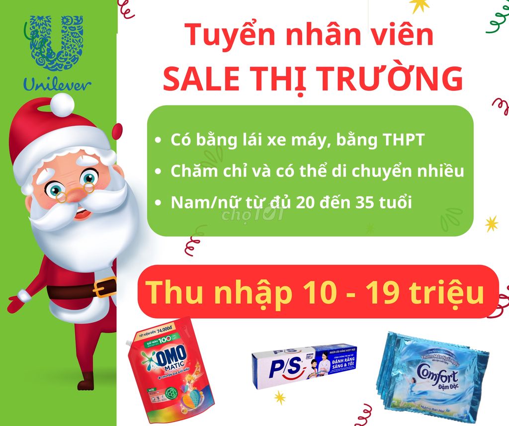 NHÂN VIÊN KINH DOANH THỊ TRƯỜNG_GÒ CÔNG,TIỀN GIANG