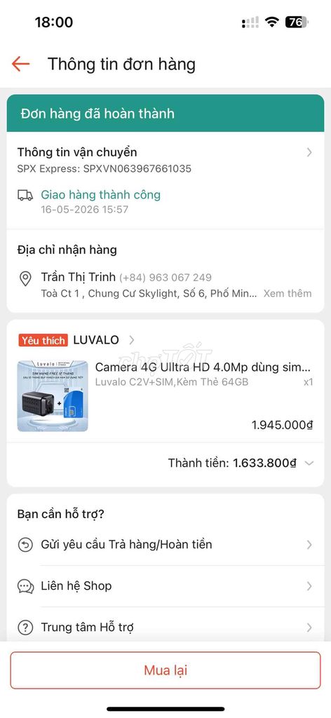 Camera Luvalo C2V+SIM 4.0Mp 64GB 4G. Mua bán Máy ảnh, Máy quay tại Quận Hai Bà Trưng Hà Nội được đăng bởi Trần Thị Trinh hình 1