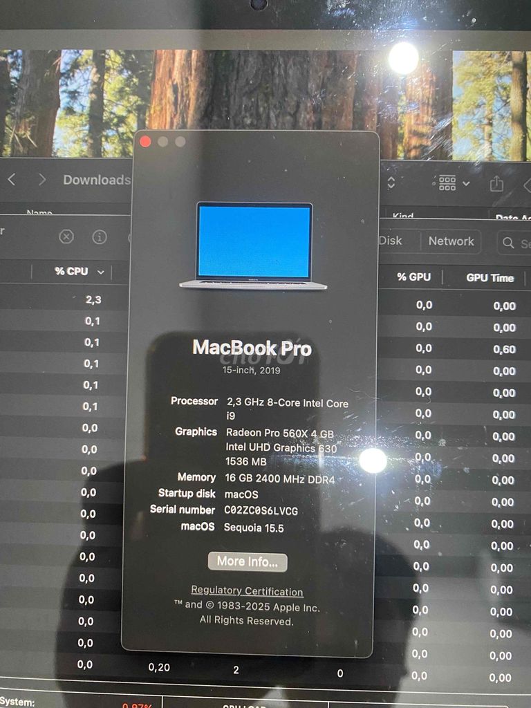 Macbook pro 2019 15” bản cấu hình nâng cao