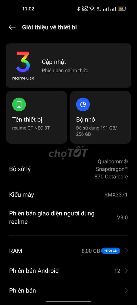 Realme Q5 Pro 8GB/256GB. Mua bán Điện thoại tại Quận Bắc Từ Liêm Hà Nội được đăng bởi Lawer hình 1
