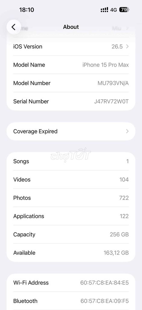 Apple iPhone 15 Pro Max 256GB Gray. Mua bán Điện thoại tại Quận 1 Tp Hồ Chí Minh được đăng bởi Thuong hình 1