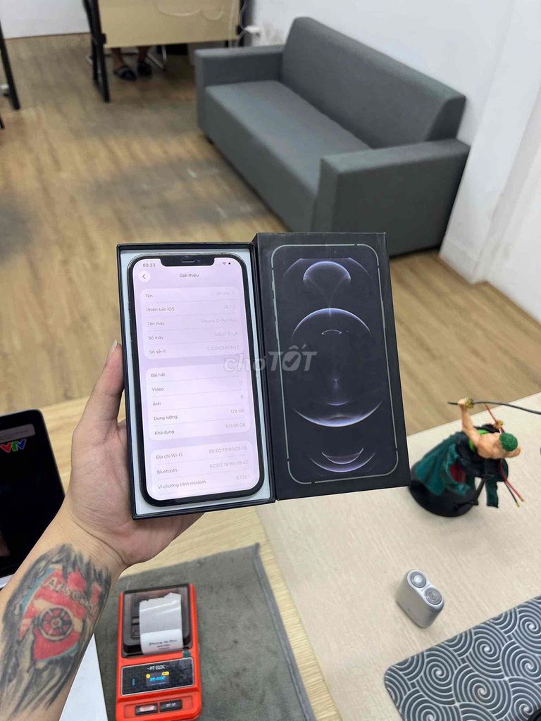 Apple iPhone 12 Pro Max 128GB Xanh. Mua bán Điện thoại tại Quận Đống Đa Hà Nội được đăng bởi KT Hà Nội Mobile hình 1
