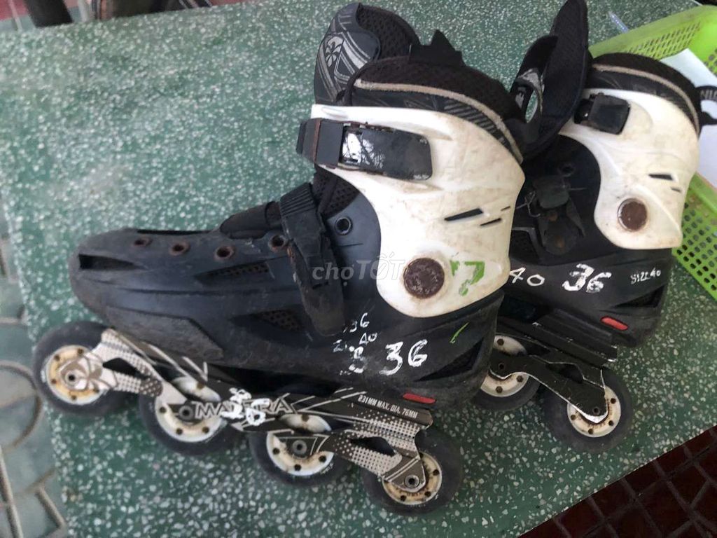 Giày trượt patin nam/nữ Đen trắng. Mua bán Đồ thể thao, Dã ngoại tại Huyện Càng Long Trà Vinh được đăng bởi Minh Vương hình 1