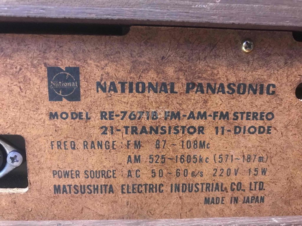 National-Panasonic RE-7671B