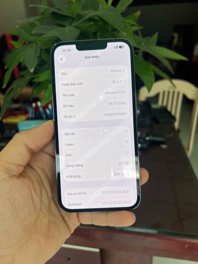 iPhone 13 Pro 512GB Xám. Mua bán Điện thoại tại Quận Gò Vấp Tp Hồ Chí Minh được đăng bởi HQ86 Thanh Lý Cầm đồ hình 1
