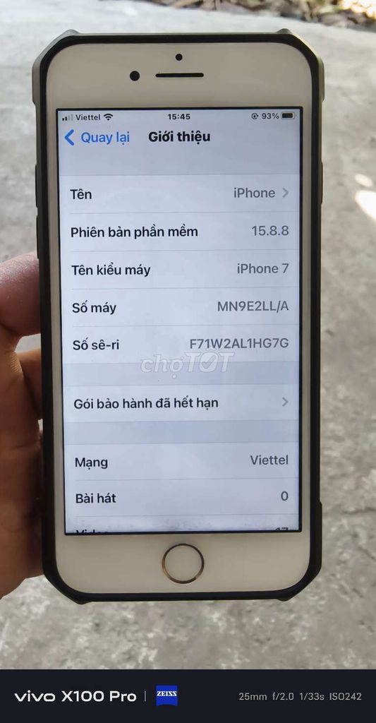 Apple iPhone 7 Bạc. Mua bán Điện thoại tại Huyện Đan Phượng Hà Nội được đăng bởi nội thất tủ bếp hình 1