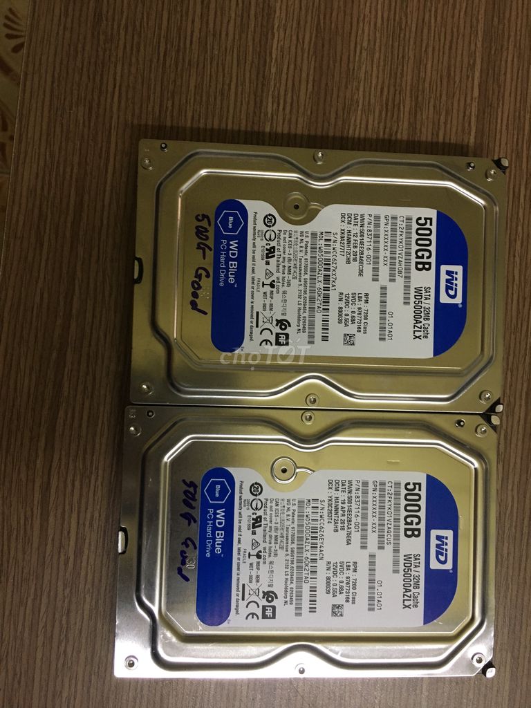 500gb wd blue zin /32mb cache Good