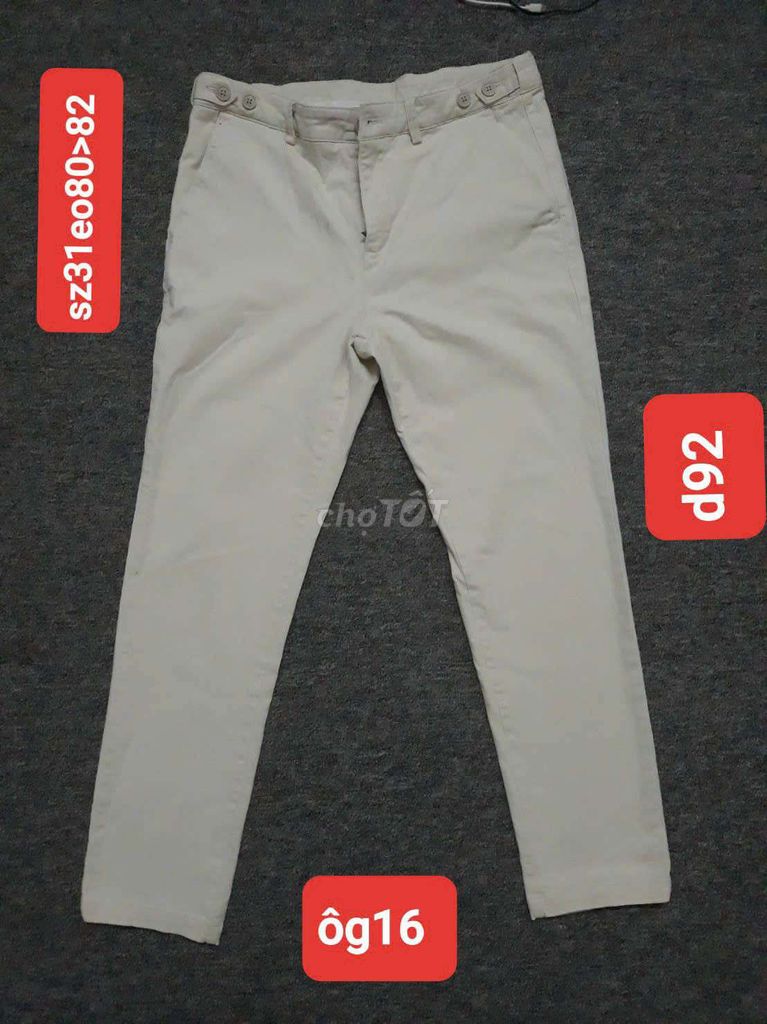Quần kaki Pierre Cardin nam Kem size 31. Mua bán Quần áo tại Quận Hai Bà Trưng Hà Nội được đăng bởi The KING returns hình 1