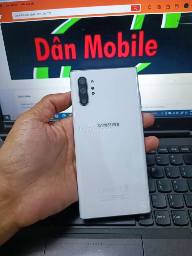 SAMSUNG NOTE 10 PLUS 12GB.256GB PIN 4300 MƯỢT ĐẸP. Mua bán Điện thoại tại Quận Bình Thạnh Tp Hồ Chí Minh được đăng bởi Dân Mobile hình 1