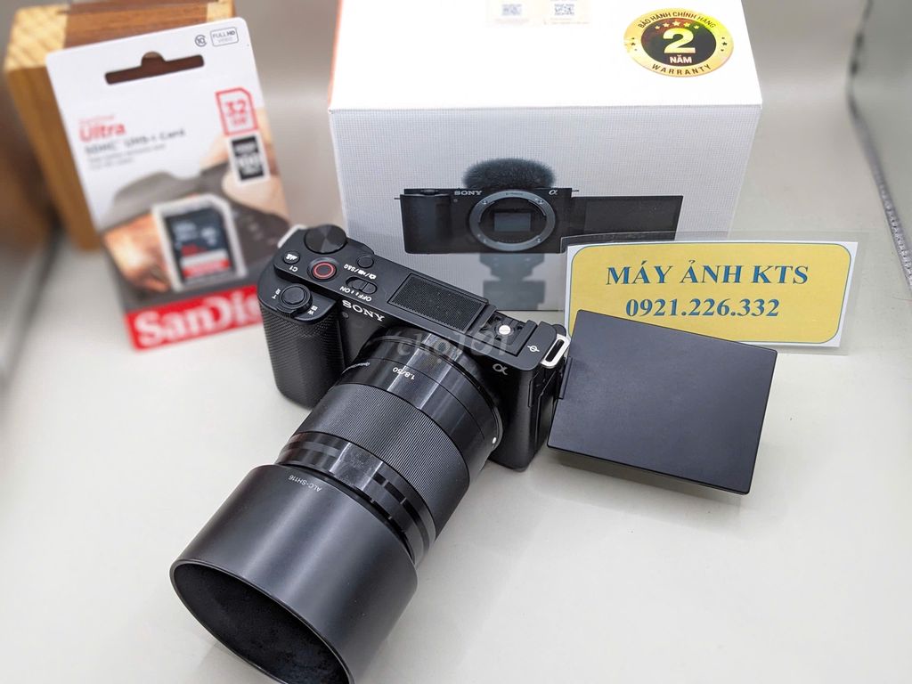 (MÁY ẢNH KTS)📷#Sony #ZV-E10 kèm lens #50mm f1.8