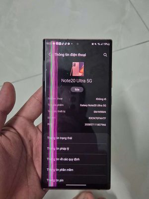Em cần pass con Samsung Note 20 ultra bị sọc màn.. Mua bán Điện thoại tại Huyện Bàu Bàng Bình Dương được đăng bởi Nguyễn Duy Khánh