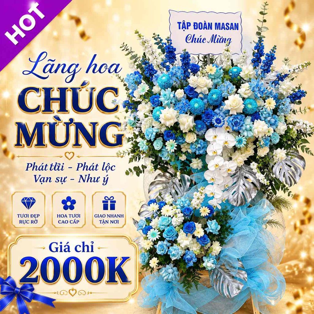 Hoa Chúc Mừng Xanh Trắng Cao Cấp Gửi Trọn Lời Chúc. Mua bán Cây cảnh, đồ trang trí tại Huyện Tiên Du Bắc Ninh được đăng bởi TRUNG TÂM TỔ CHỨC DỊCH VỤ CƯỚI HỎI TRỌN GÓI DUYÊN GẤM hình 1