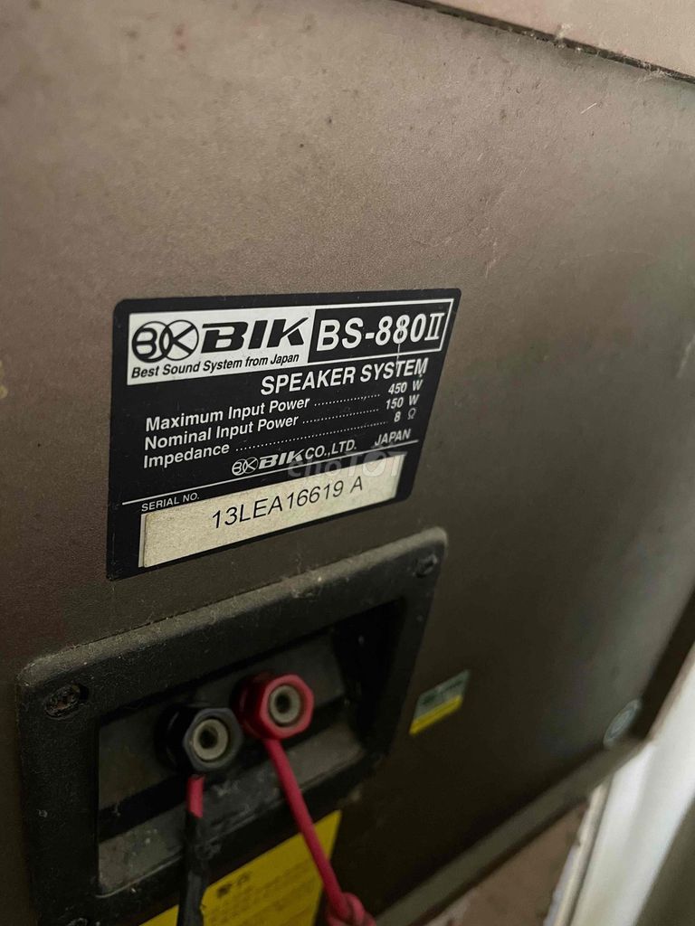 Loa BIK BS-880II Nâu Nhật Bản. Mua bán Tivi, Âm thanh tại Huyện Gia Bình Bắc Ninh được đăng bởi tuan hình 1