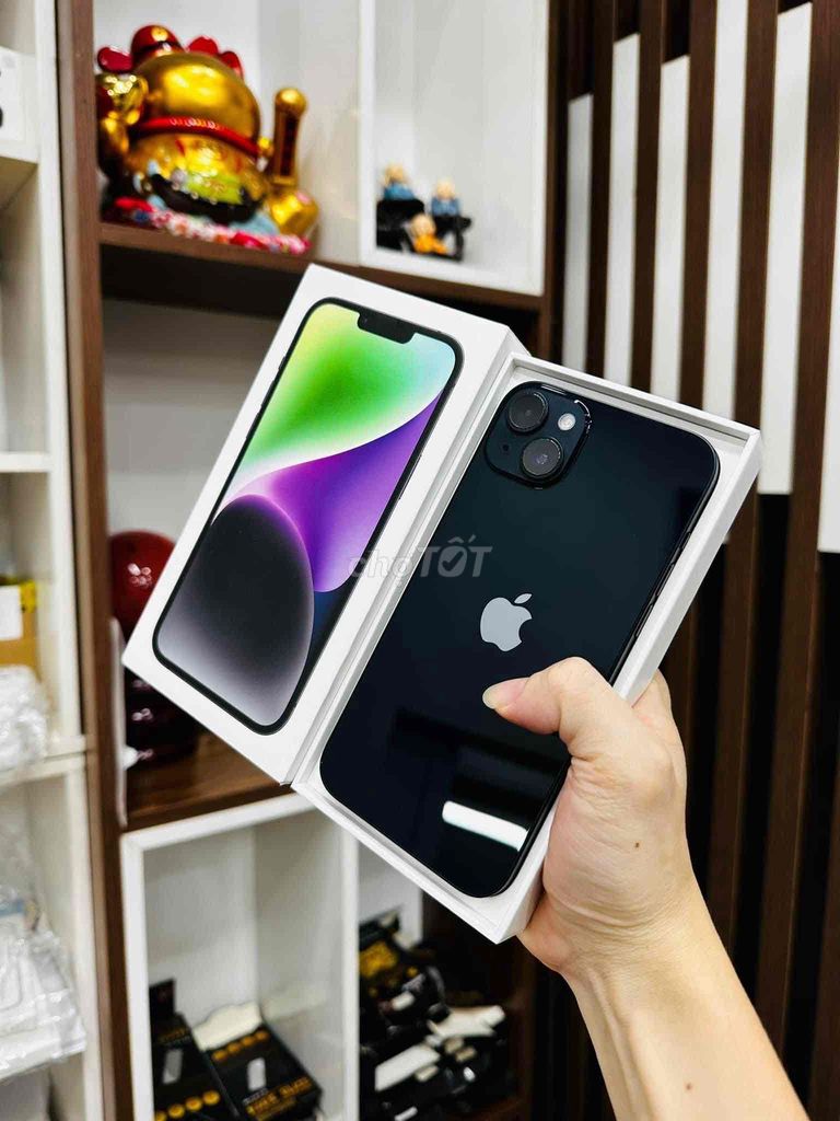 iPhone 14 Plus FULLBOX đen 128G BH APPLE 2024