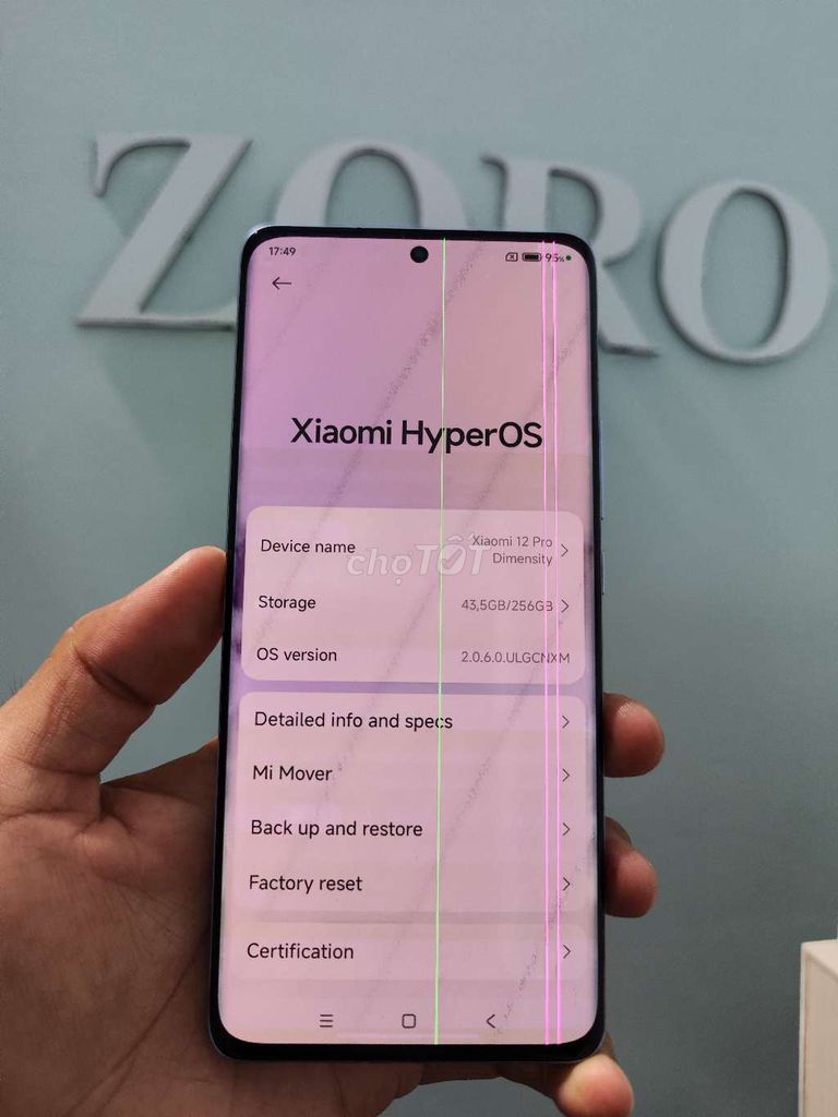 Xiaomi 12 Pro - 12/256GB lưng viền mới. Mua bán Điện thoại tại Thành phố Sóc Trăng Sóc Trăng được đăng bởi ZORO CHUYÊN SỌC hình 1