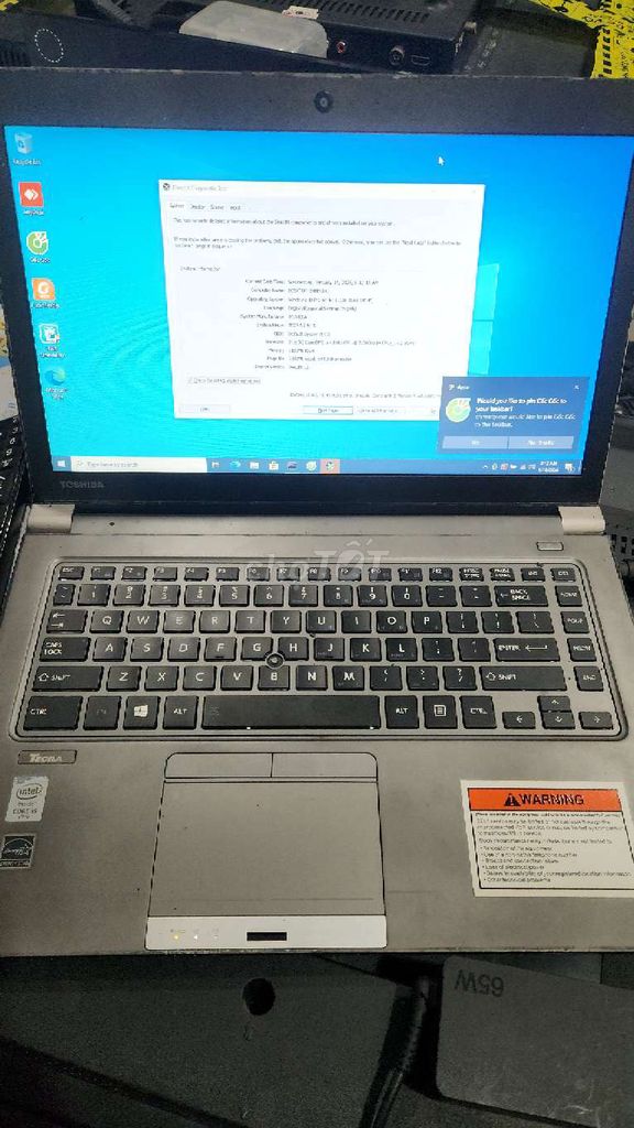 Toshiba Tecra i5 8GB. Mua bán Laptop tại Quận Tân Bình Tp Hồ Chí Minh được đăng bởi nguyen ngọc hình 1