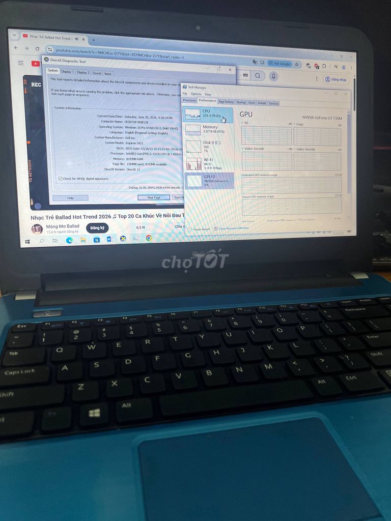Dell 5421 i5-3337U 14 inch 8GB/SSD120GB/VGA 2GB. Mua bán Laptop tại Huyện Ea Kar Đắk Lắk được đăng bởi Bánh mì NTT hình 1