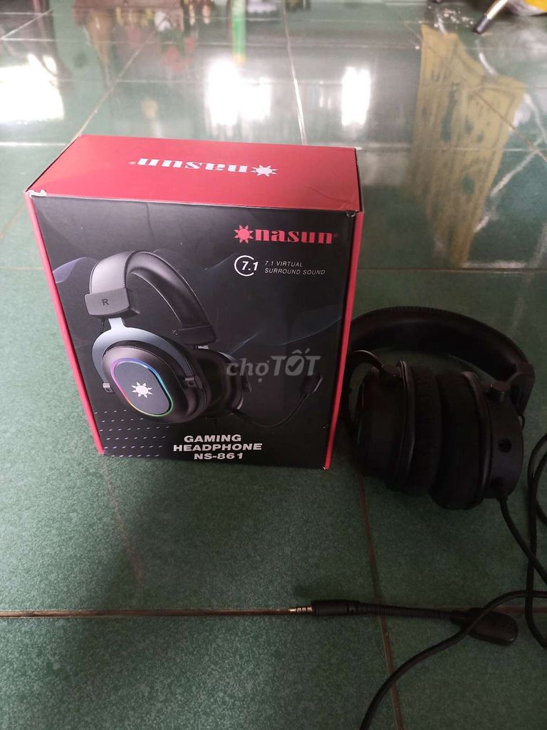 Bán tai nghe gaming nasun NS 861 giá 500k. Mua bán Phụ kiện (Màn hình, Chuột...) tại Huyện Cẩm Mỹ Đồng Nai được đăng bởi nguyễn hoàng phương hình 1