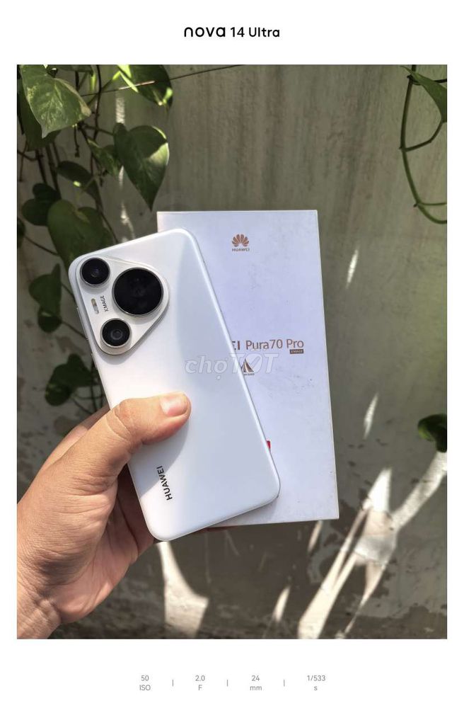 Huawei Pura 70 Pro 12/512GB Zin áp, Pin100, 99%. Mua bán Điện thoại tại Quận 7 Tp Hồ Chí Minh được đăng bởi Minh Thắng hình 1
