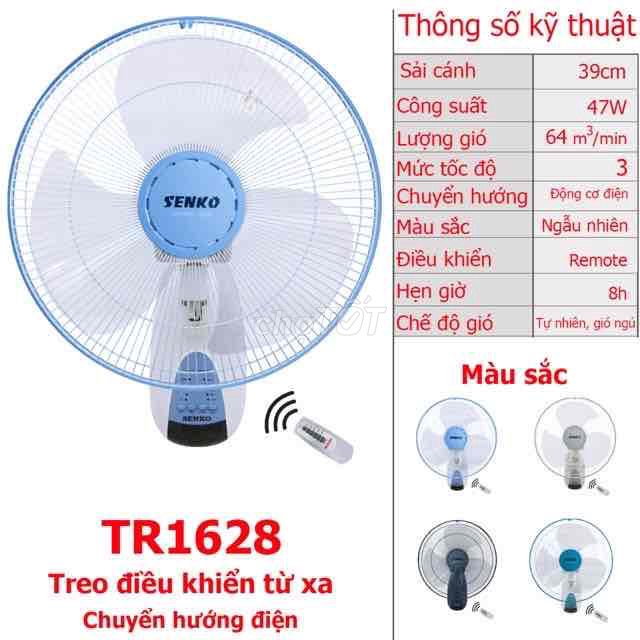 Quạt Treo Tường Senko Tr1628 có Remote điều khiển