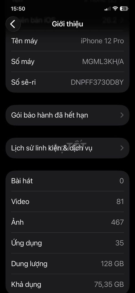 Apple iPhone 12 Pro 128GB Hư mặt lưng. Mua bán Điện thoại tại Quận Bình Thạnh Tp Hồ Chí Minh được đăng bởi Hội Đồ Điện Tử hình 1