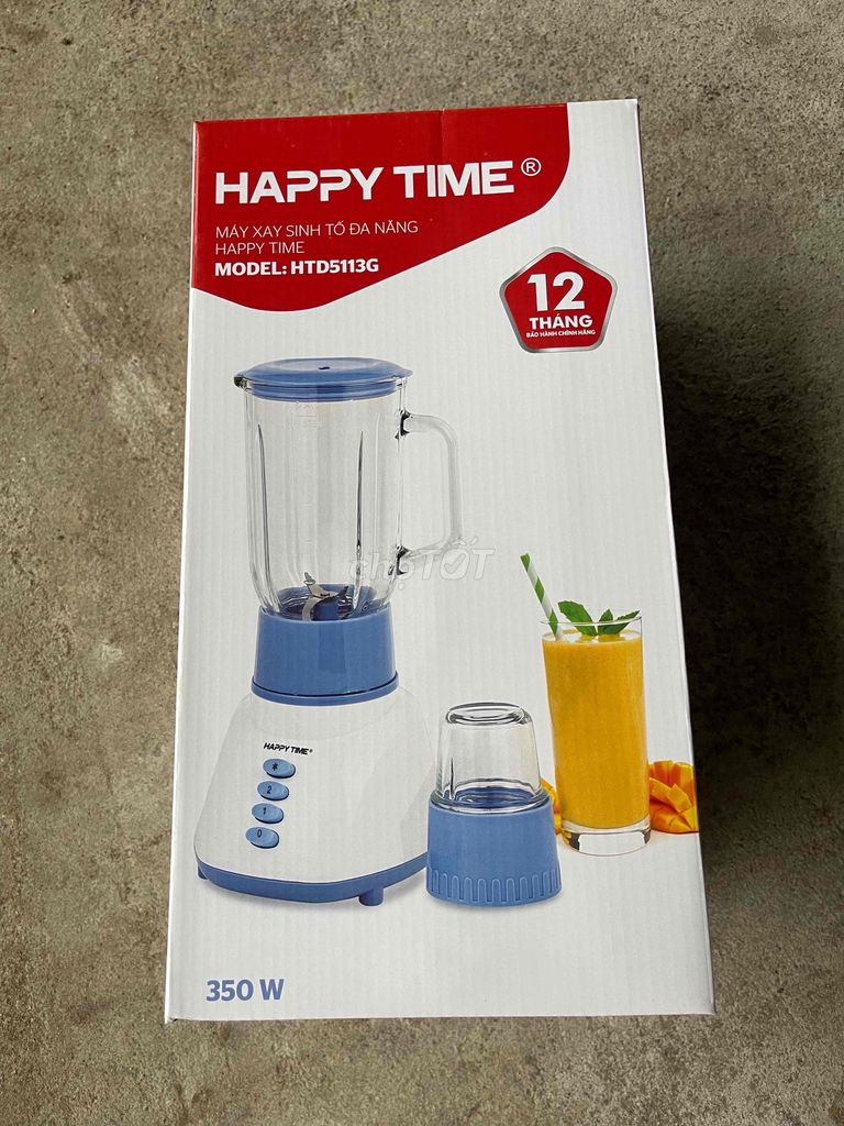 Máy xay sinh tố Happy Time HTD5113G. Mua bán Bếp, lò, đồ điện nhà bếp tại Huyện Dầu Tiếng Bình Dương được đăng bởi Nguyễn Thùy hình 1