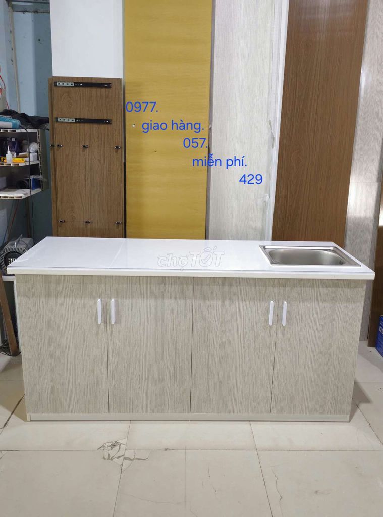 Tủ bếp Đài Loan 1m65cm.Nhựa ABS Vân gỗ.mini. Mua bán Tủ, kệ gia đình tại Thành phố Thủ Đức Tp Hồ Chí Minh được đăng bởi lê xuân hình 1