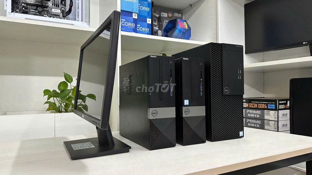 5 THÙNG PC MÁY BỘ DELL ĐỒ HỌA 2D CHIP I7 8700 8GB