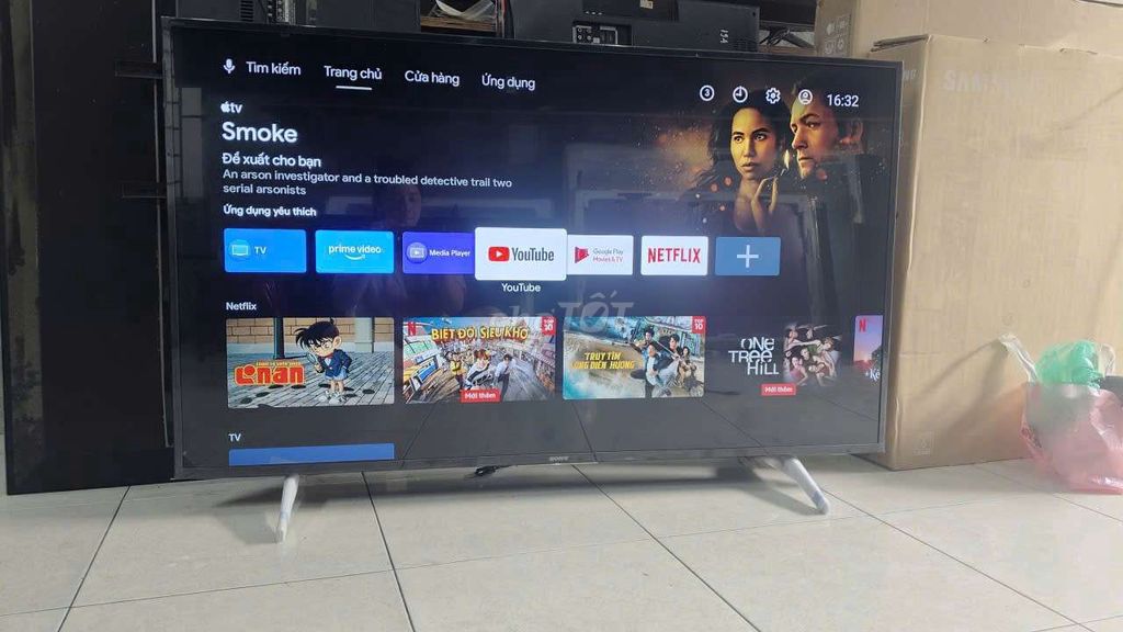 Smart TV Sony 55 inch 4K android tv new98%. Mua bán Tivi, Âm thanh tại Quận Cẩm Lệ Đà Nẵng được đăng bởi ĐIỆN MÁY AN hình 1