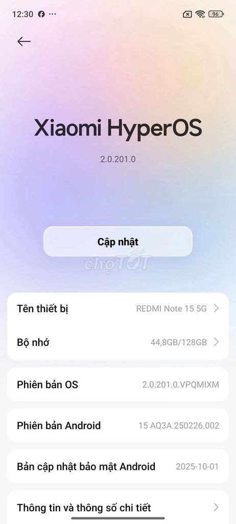 Xiaomi Redmi Note 15 5G 128GB. Mua bán Điện thoại tại Huyện Bình Chánh Tp Hồ Chí Minh được đăng bởi Phát Trương hình 1