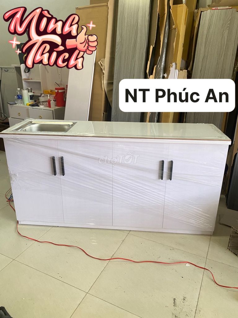 Bếp nhựa new# 1m6 full phụ kiện .freeship HCM