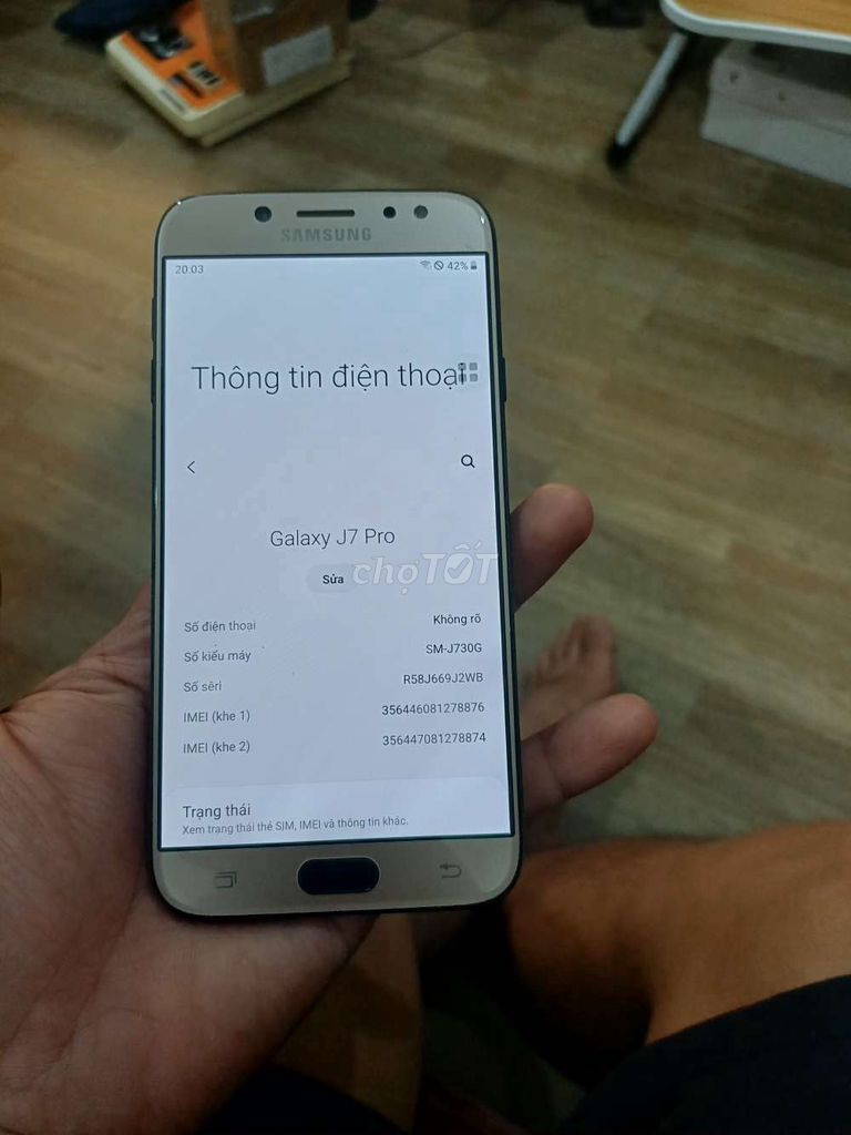 Samsung Galaxy J7 Pro 3GB/32GB Đen Việt Nam. Mua bán Điện thoại tại Huyện Hoài Đức Hà Nội được đăng bởi Nguyễn văn Huy hình 1