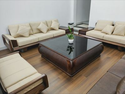 Siêu phẩm Sofa gỗ sồi Nga KM02 mẫu mới 2025. Mua bán Bàn ghế tại Quận Ngũ Hành Sơn Đà Nẵng được đăng bởi Kỷ Mộc Furniture